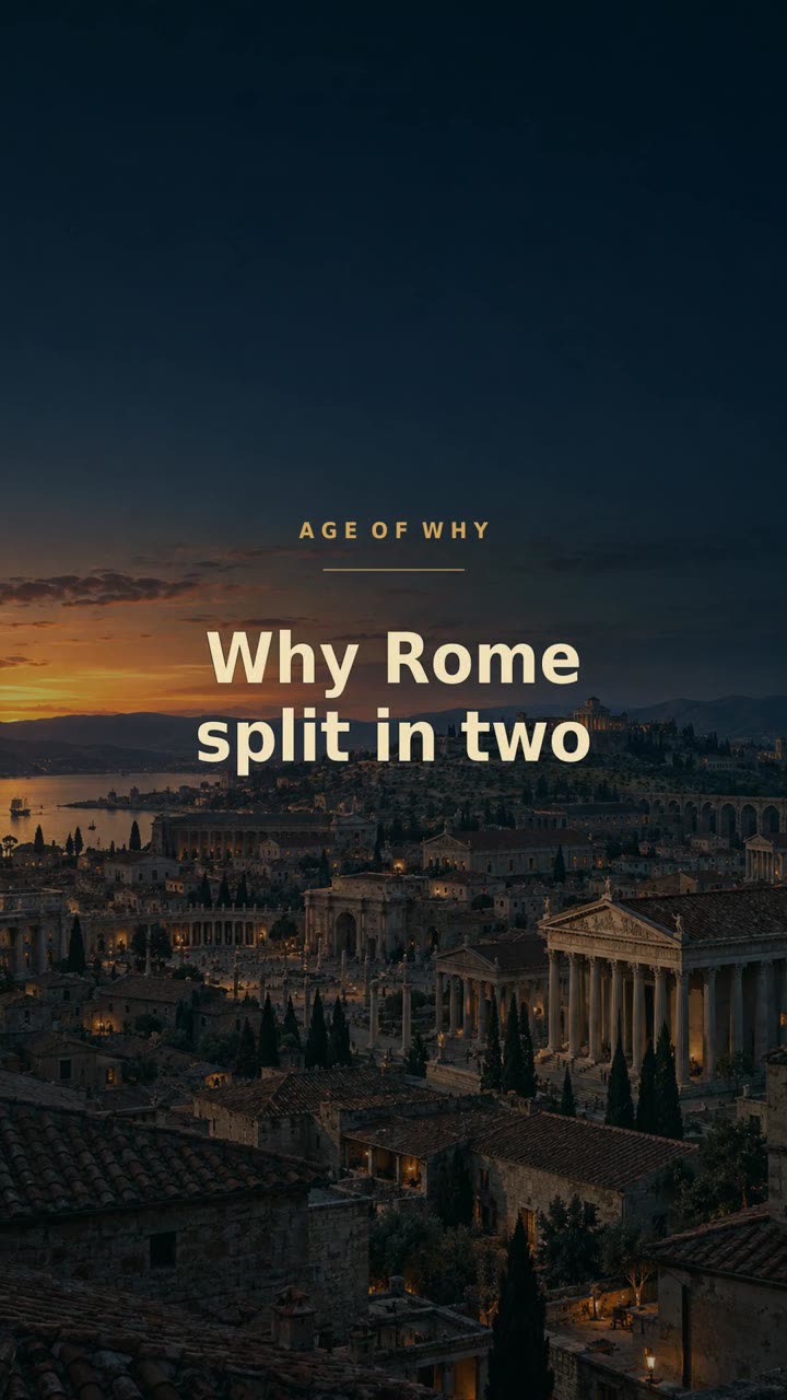 Cover for Why Rome split in two